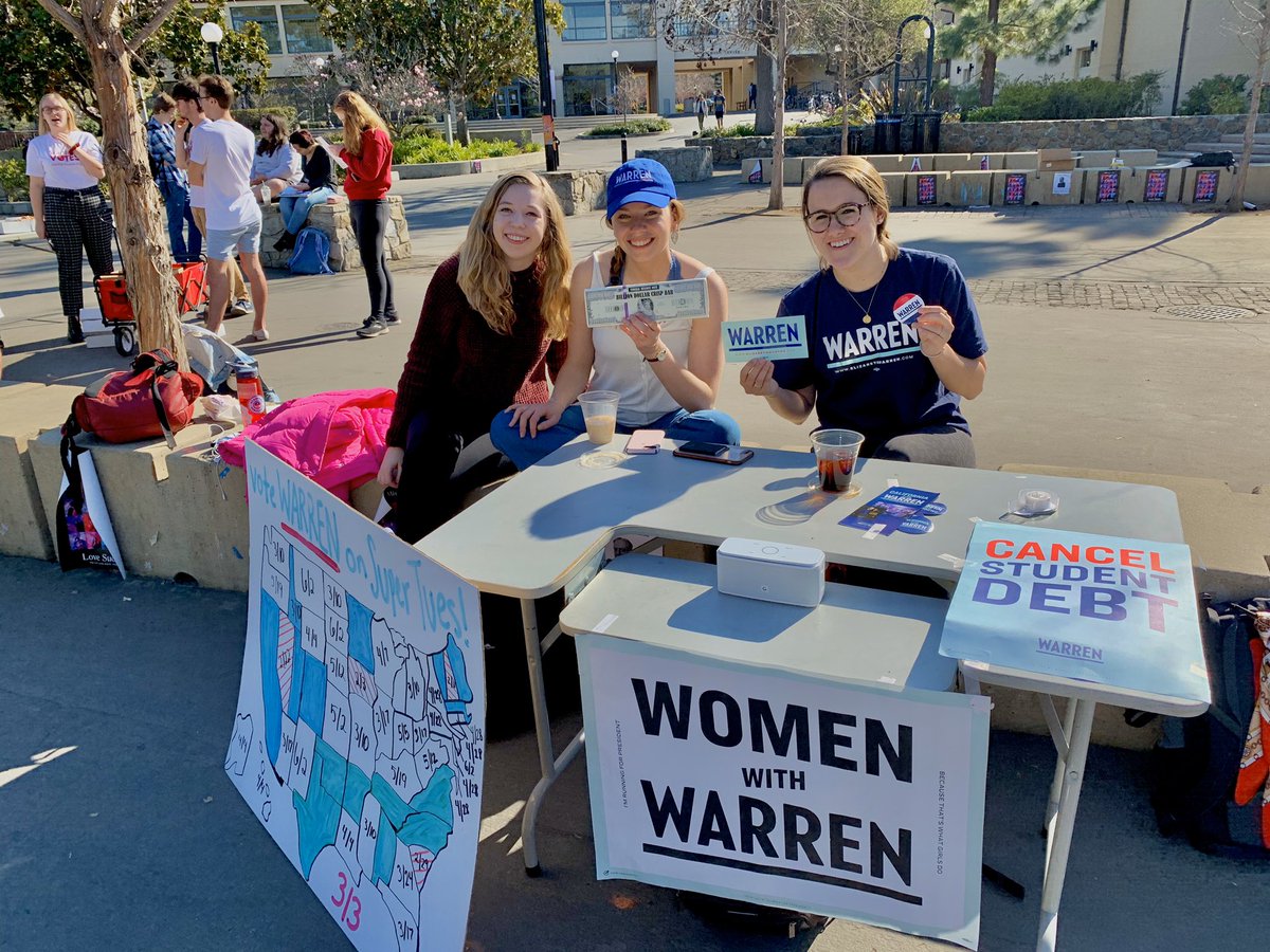 Stanford4Warren's tweet photo. Out here fighting for #PresidentWarren! #LFG https://t.co/WWmo7hiLXE