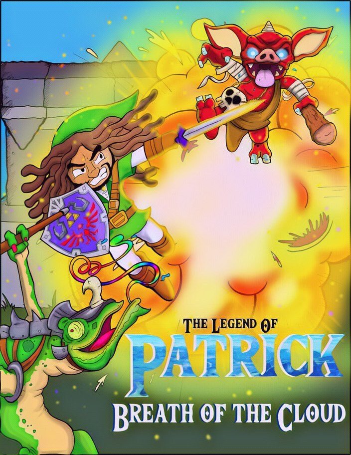 PatsOnYaBack's tweet photo. Yoooo this is TOO fire!!🔥🔥🔥🔥🔥🔥🔥 @chvck_chvnge you a beast for this!! #CloudyArtwork {whats yall favorite side quest of Breath Of The Wild?🤔} https://t.co/mXD1013VLG