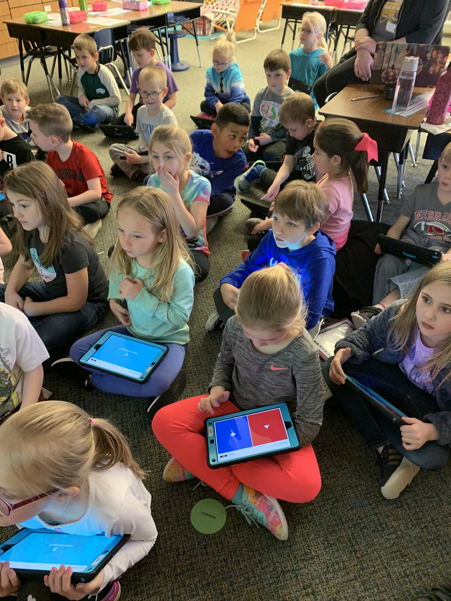 In our K-1 Read Aloud time this week we are reading the book Tacky the Penguin. Yesterday we filled out a character map about Tacky. Today we played a <a href="/GetKahoot/">Follow @Kahoot</a> ... What will we be doing tomorrow? Stay tuned! #ginwvikings