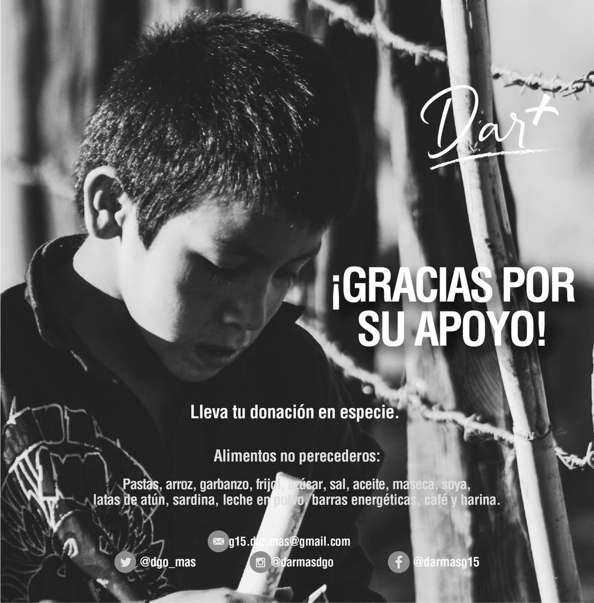 dgo_mas's tweet photo. Gracias a quienes se están sumando, y a quienes son parte de Dar+, ya viene la semana de recolección para entregar sus donativos. Sigamos apoyando a quienes más nos necesitan. #PonteLaPlayera #TodosPodemosDarMás https://t.co/BxJOhb34KG