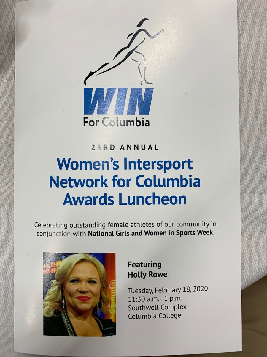 Congrats to all of the award recipients at this Year’s Women’s Intersport Network for Columbia Awards Luncheon! And a special shout out to Melissa Coil, who was nominated for Female Coach of the Year! #BuildingABetterCommunity <a href="/winforcolumbia/">WIN for Columbia</a>