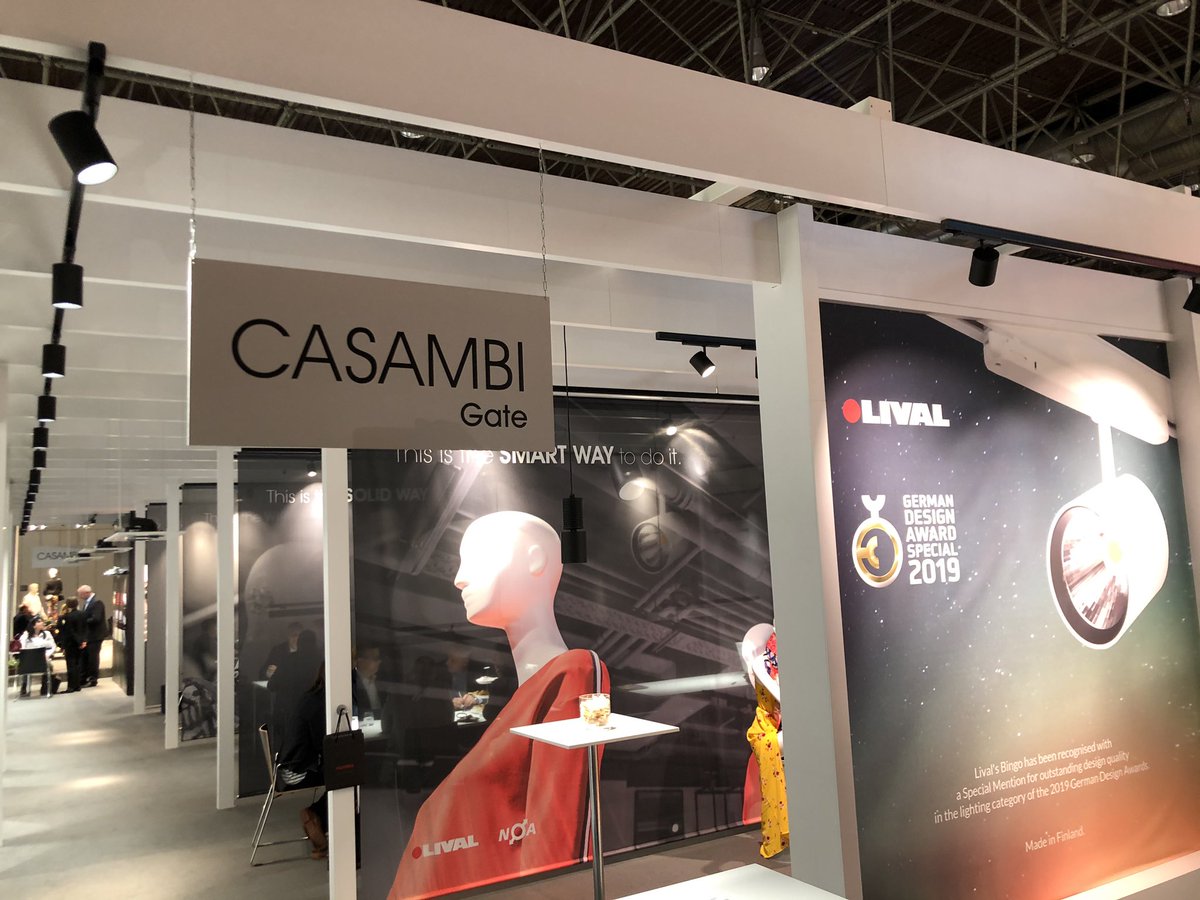 paridemaimone's tweet photo. A #lival @Casambi_Oy gate at @EuroShop, come to discover more... https://t.co/awWdYoGWnh