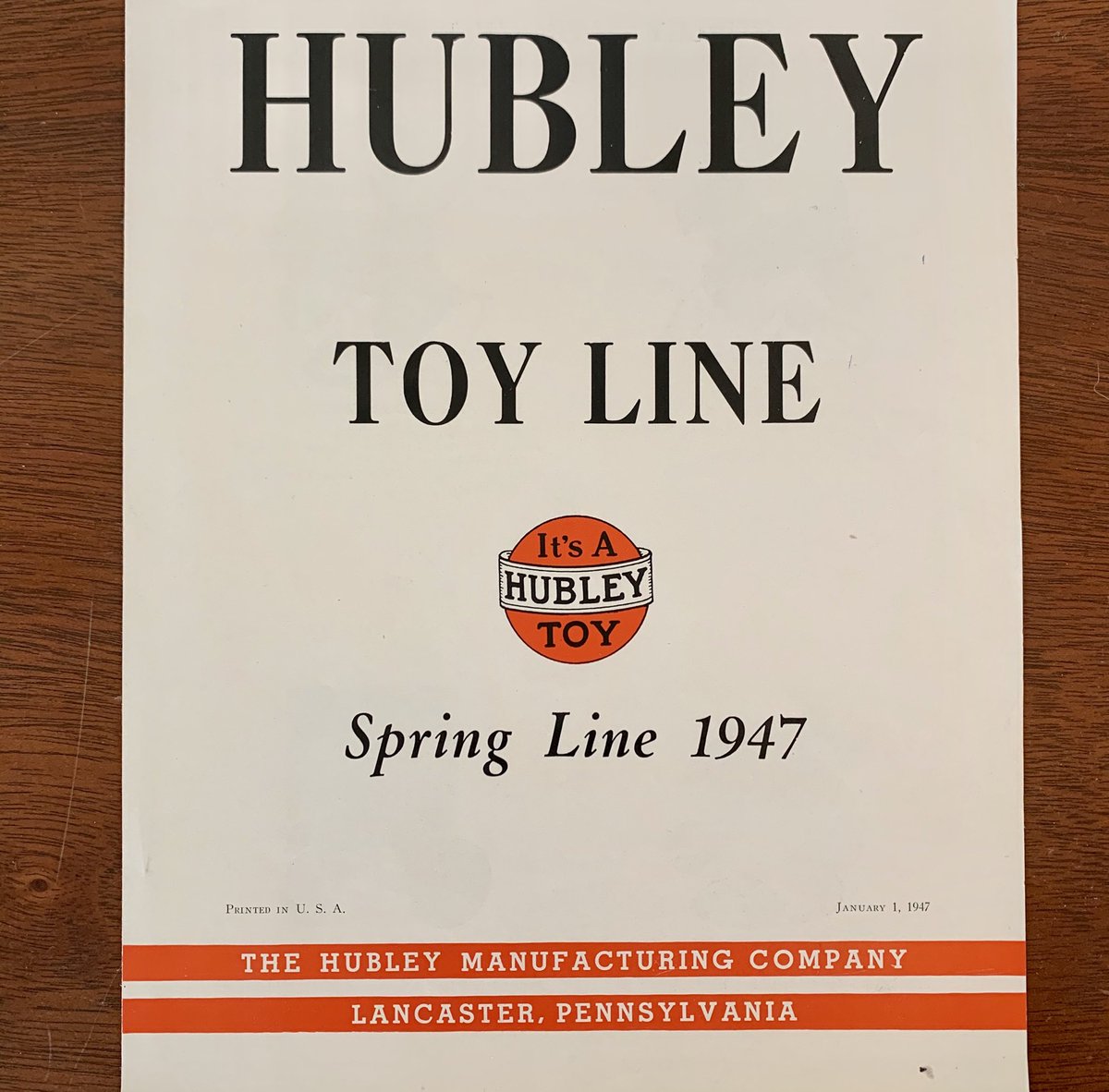 hubley toy catalog