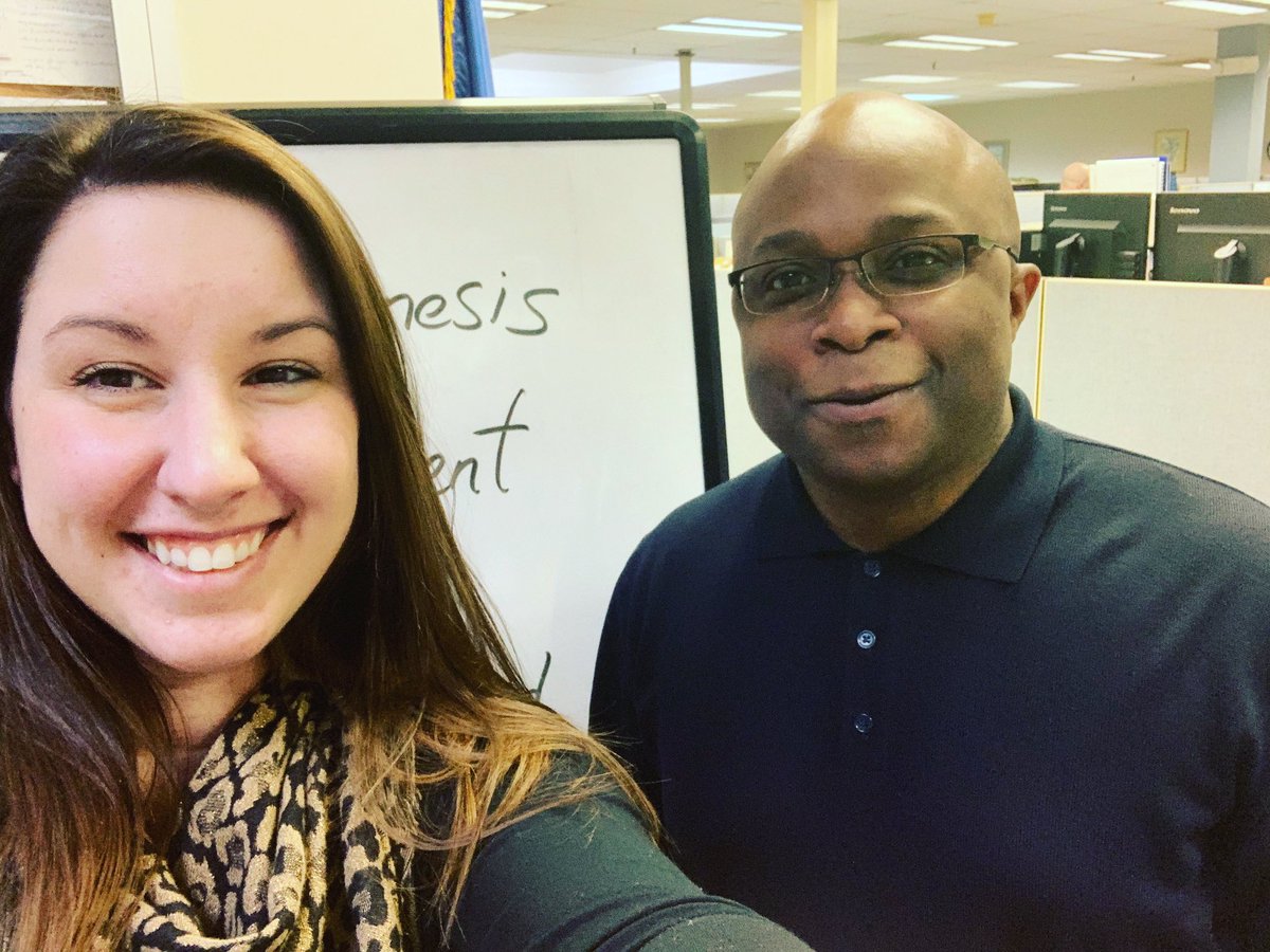 ProjectGenCT's tweet image. Shout out to Lisa and Sean who were at the Hamden American Job Center today meeting applicants and conducting interviews. Thank you both for helping us grow our workforce 🙂