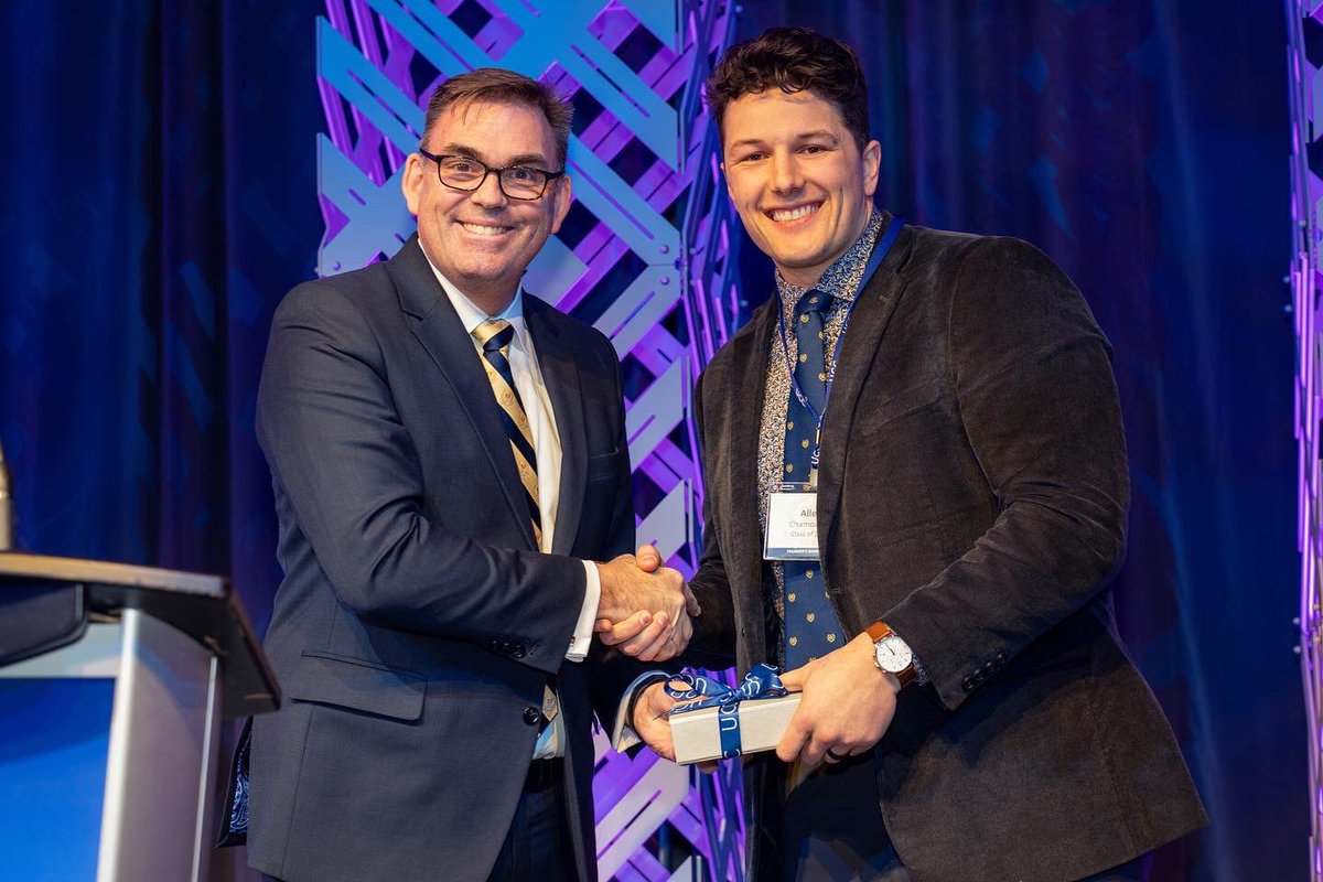 Champalooza's tweet photo. An absolute honour to accept the Young Old Boy of Distinction Award 🏆 @ucc_community for our work in #concussion &amp; #playersafety around the country 🧠🇨🇦
•
Thank you to everyone involved and stay tuned 📺 for more to come soon via @ENeurokinetix &amp; @PPhenomics1 ! https://t.co/Rv1DvdnxPJ