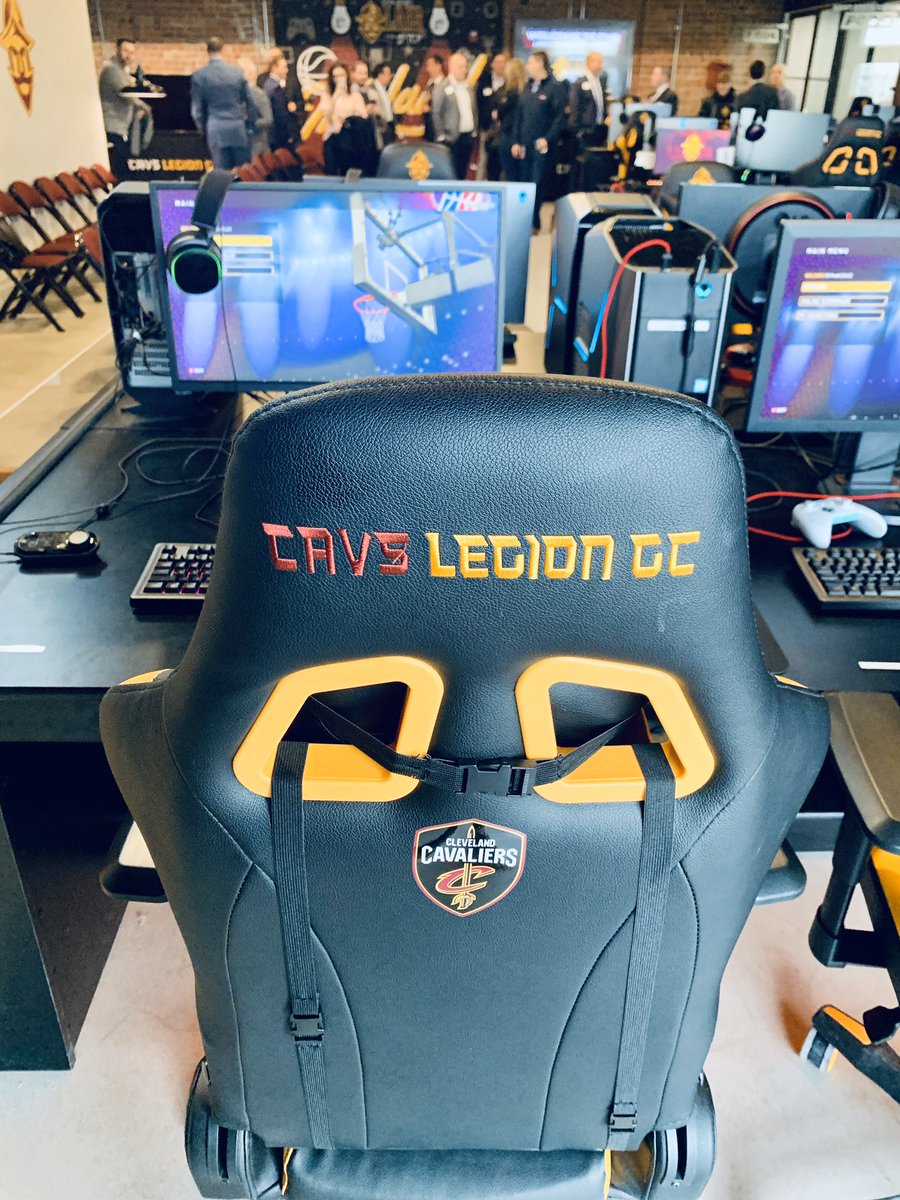 CLESports's tweet photo. Thanks @CavsLegionGC for having us at the Liar this afternoon to talk all things ESports! Excited to add this to the competitive event mix in CLE! ⌨️
#EnterTheLair https://t.co/XsrUWfrvMZ