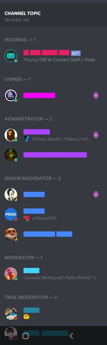 Discord Appreciate You Looking Into That For Me Hmm Could You Have An Admin Moderator Try Changing The Role Names And Color Temporarily To See If That Resolves The Issue At
