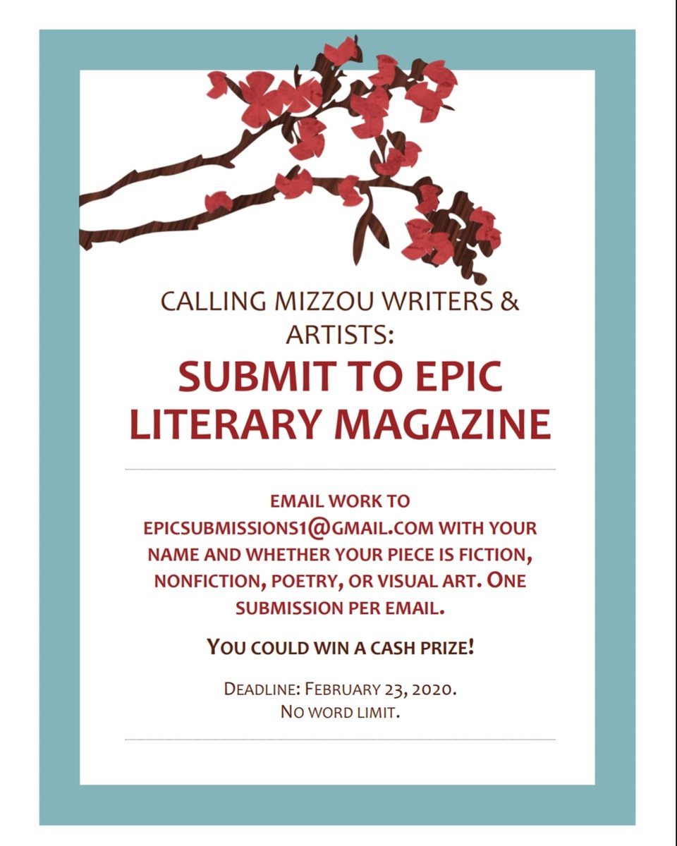 Last week to submit to EPIC literary magazine!
