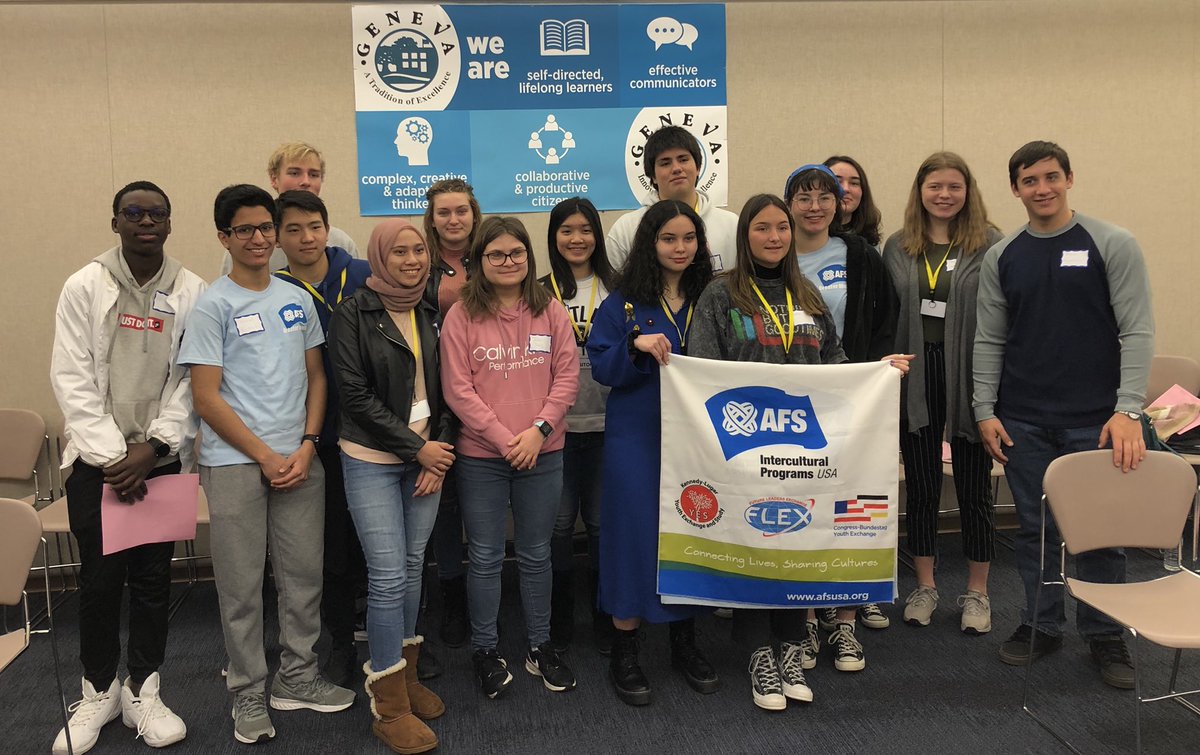 Favorite day of the year for GHS World Languages students and teachers! AFS international exchange students speak to our classes! #learningisuniversal <a href="/GHS_Geneva/">Geneva High School</a> <a href="/Geneva304/">Geneva CUSD 304</a>