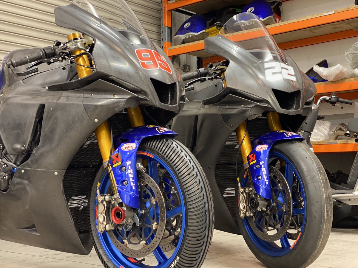 Two 2020 YZF-R1s ready to go. 