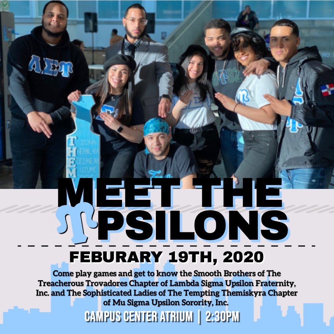 Themi_MSU's tweet photo. Meet The Upsilons 💙🤍🏹🌊 TOMORROW join The Tempting Themiskyra Chapter of ΜΣΥ &amp; The Treacherous Trovadores Chapter of ΛΣΥ as we get to know the students and staff of the Old Westbury community 🐾 in the Campus Center Atrium at 2:30pm! #TsUP 🗣 #TrovaXThemi #MeetTheUpsilons https://t.co/HGiSsiGgHv