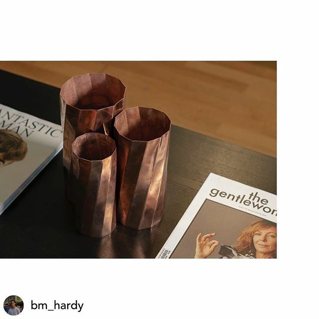 Posted <a href="/withregram/">Repost app</a> • @bm_hardy Introducing an edition of three vases from the Twist Collection designed and documented by @bm_hardy