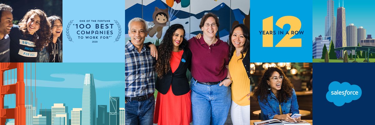 Proud to work at <a href="/Salesforce/">Salesforce</a> one of the FORTUNE “100 Best Companies To Work For®" — 12 years in a row! Find out more about our culture sforce.co/2u2KlsK #100BestCos