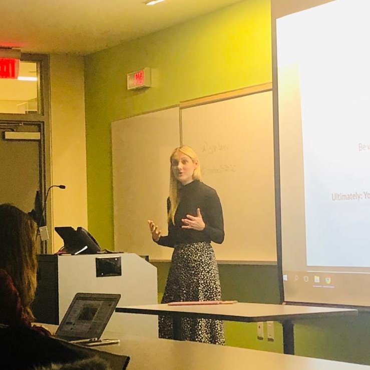 dwiti222's tweet photo. @erinbury on the 'Power of Personal Branding.' 
"Online branding, Personal network and connections are extremely important specially when things are rough.”
#HumberCS2020 https://t.co/bKt38i39Jk