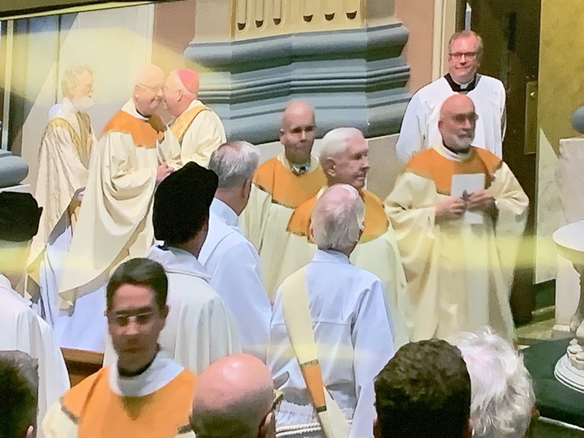 Procession under way at Cathedral Basilica of Saints Peter and Paul where new Archbishop Nelson Perez is being installed. He’s the one at top left in red skull cap.<a href="/KYWNewsradio/">KYW Newsradio - NOW ON 103.9 FM!</a>