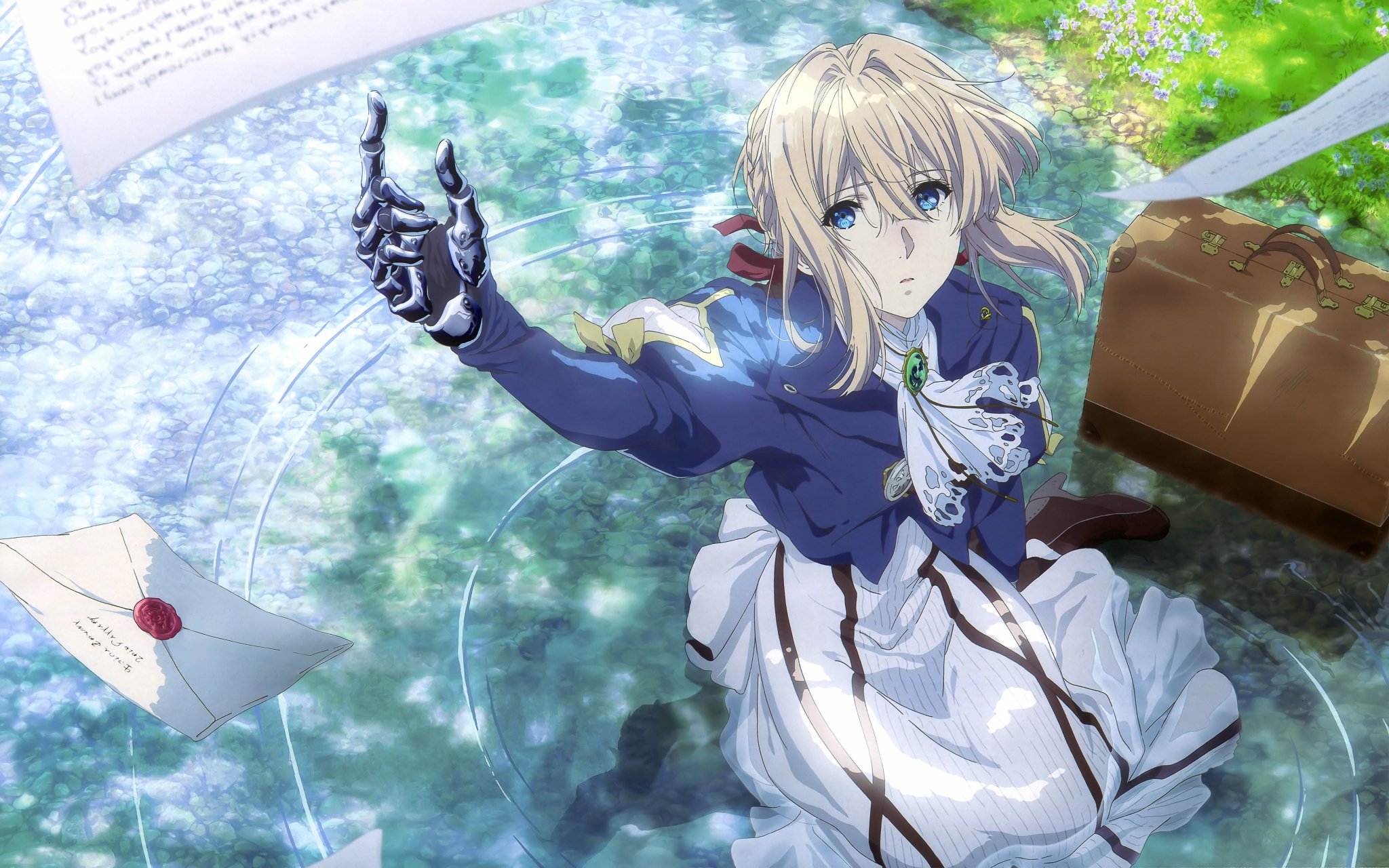 Kvin I Was Scrolling Through The Extras For The Violet Evergarden Gaiden And The Main One That Many Stores Are Using Variations Of Is An Old Illustration By