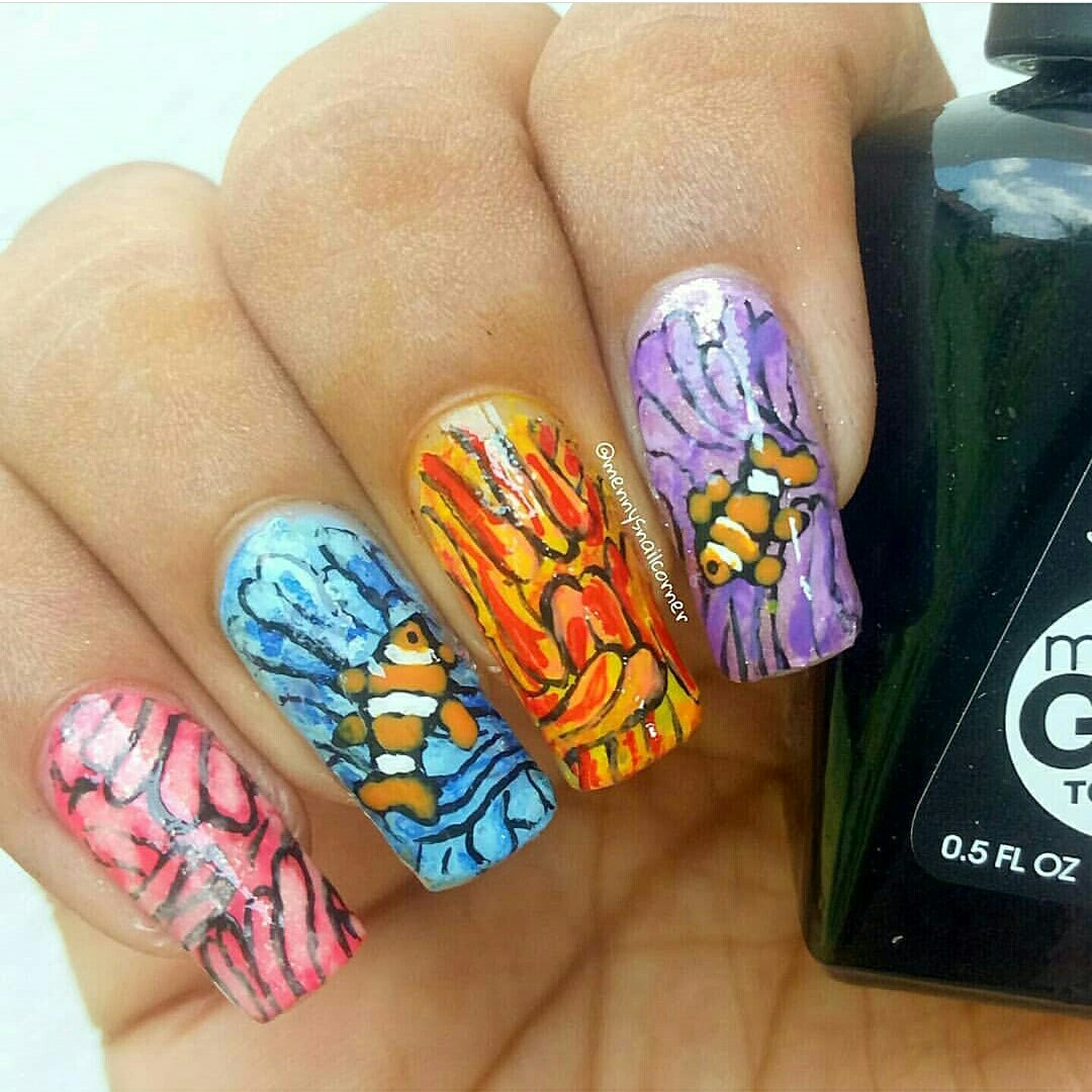 ManashaSavi's tweet photo. Clown fish 🐠 and colourful sea anemone.
#nails #nailart #SriLankan #Srilanka #nailsofinstagram #nailedit #cutenails #savetheplanet #clownfish #fish #fishnails #nemo #findingnemo #seaanemone #anemone #coralreef #freehandnails #freehand https://t.co/ydbzsNwiXK
