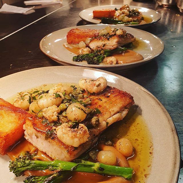 Roast Skate wing &amp; brown butter prawns #deaneanddecano #specialsboard #eatatdeanes #belfastfood #tasteofulster #tastetheisland #flavourtown #chefsofinstagram #instafood #lisburnroad ift.tt/37I7a2B