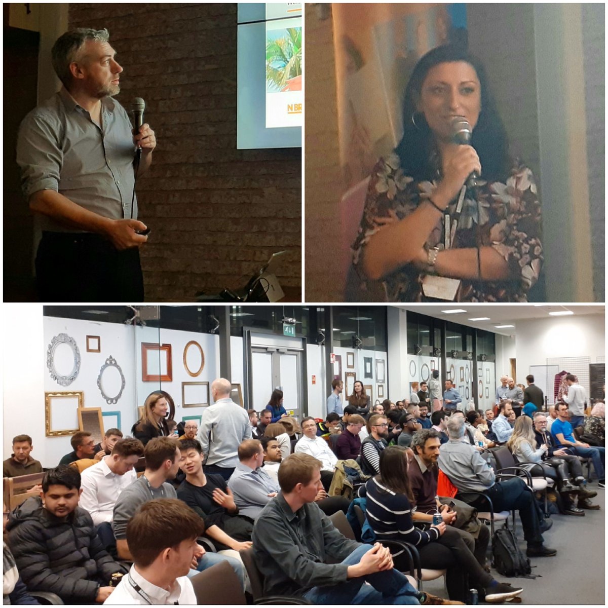 guettel's tweet image. Full house with approx 100 data scientists at #DataRunway, opened by @dominicjjordan and @MaryGuettel and hosted by @nbrowncareers