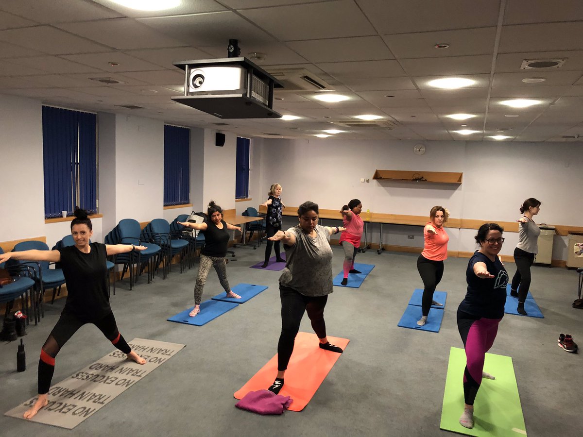 CatrionaRowland's tweet photo. Another great relaxing weekly #pilates class @NewhamHospital thanks to @BartsWellbeing @74_ling - next week will be in different venue & potentially move to Monday nights 5:15 so can be in gym area๐
#OP2W #HealthAndWellbeing https://t.co/sB1wTMh9sT