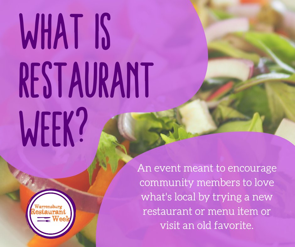 LWLWarrensburg's tweet photo. Looking for some tasty deals? Maybe looking to explore a new item or two? Keep your eyes open for our participating locations. It's coming soon! #restaurantweek #lovewhatslocal #warrensburgmo https://t.co/rbQ6Q77ZmD