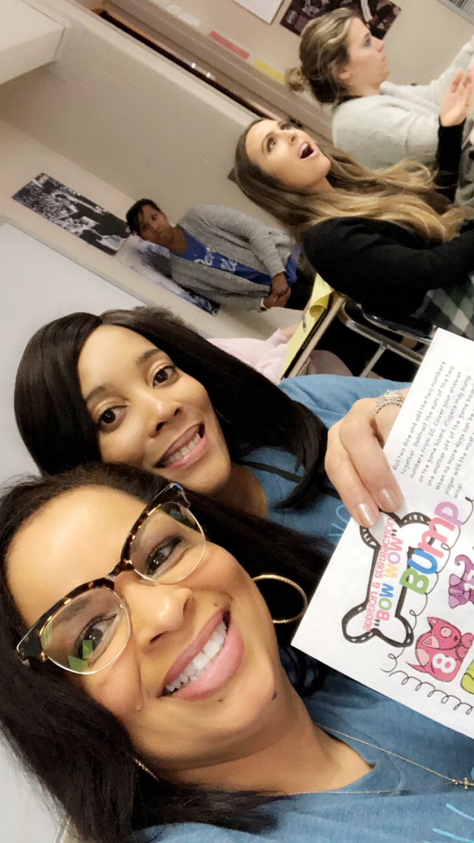 DBlack2nd's tweet photo. Revisiting our inner child with some math fluency games and having a blast!! @BluffParkElem #HCSLTI https://t.co/pWYy9QFWl3