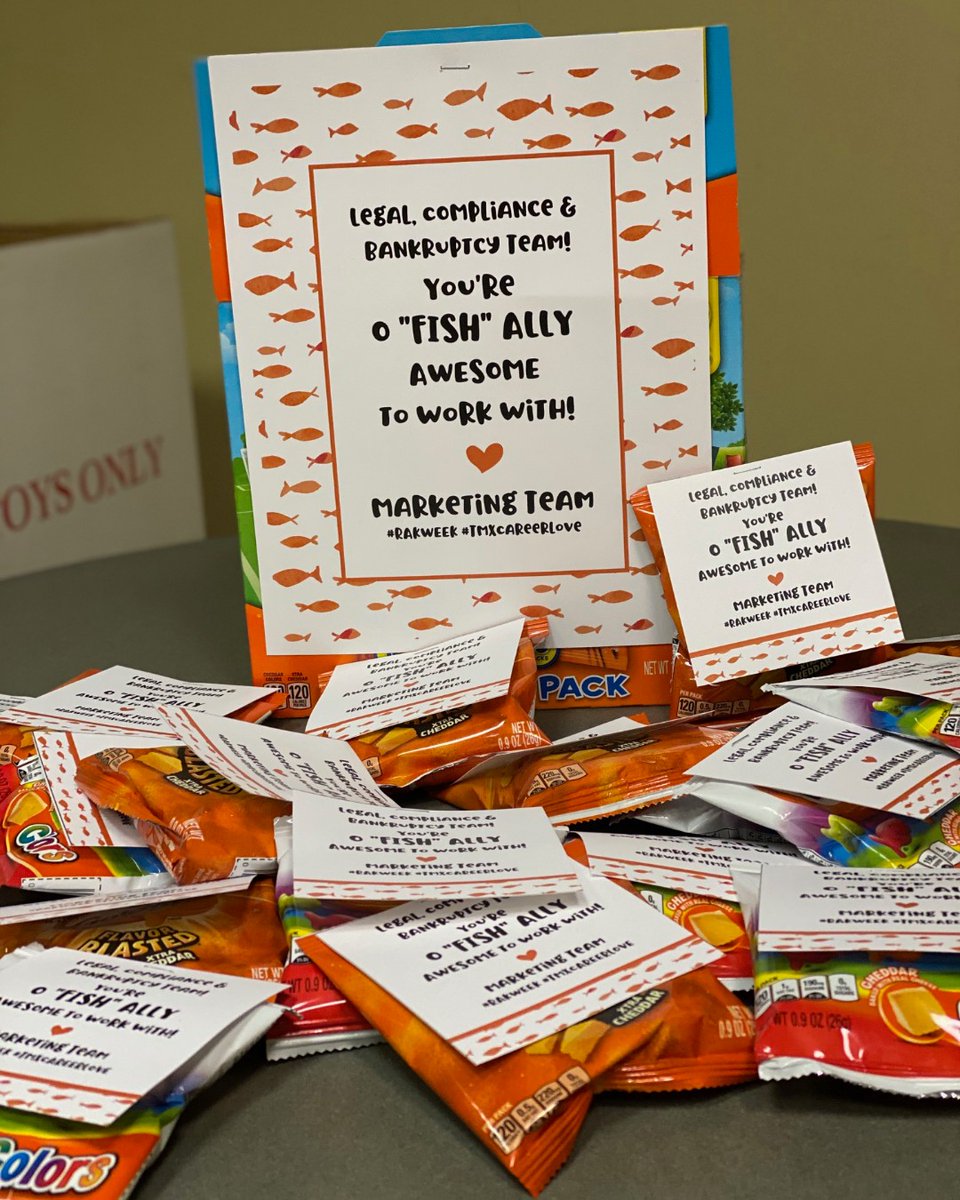 TMXCompanies's tweet photo. Our marketing team oFISHally rocks! 🐟 #TMXCareerLove #RAKWeek2020 https://t.co/YySgENI6Zr