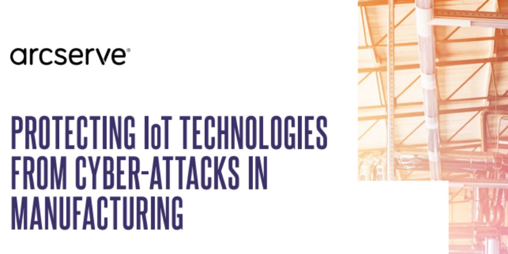 Arcserve's tweet image. Manufacturing companies need a highly responsive #IT infrastructure to keep production systems running, which is why they can’t afford to be sidelined by #cyberattacks. Find out how Arcserve Continuous Availability prevents #downtime ow.ly/XKeZ50yprAw
