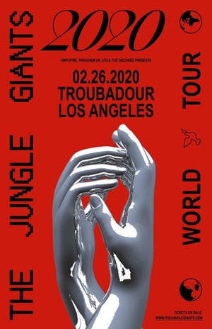 RT + follow for a chance to #win tickets to <a href="/thejunglegiants/">The Jungle Giants</a> with @littleimagetx at <a href="/theTroubadour/">Troubadour</a> on 2/26! #FreeTicketTuesday