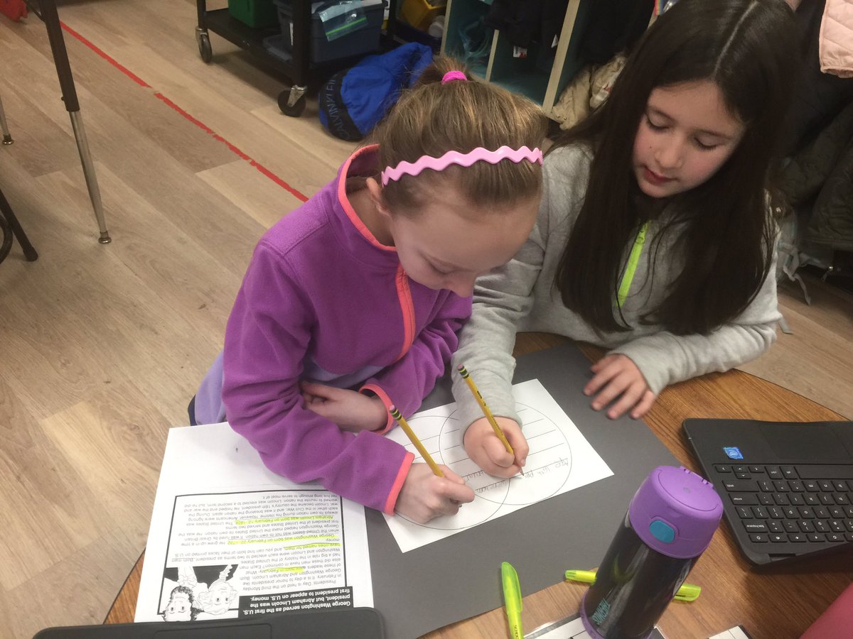 mrsramus's tweet photo. Working collaboratively to learn about our 2 most famous presidents #parkavepride https://t.co/NN4uKGzJGE