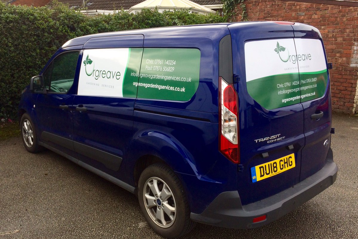 New vehicle branding for Orgreave Gardening Services #design #print #display #printing #GraphicDesign #Branding #artwork #designer #logo #logodesign #signs #signage #graphics #stickers #vinyl #vehiclewrap #vehiclegraphics #clothing #workwear #businesscards #magnetics #banners
