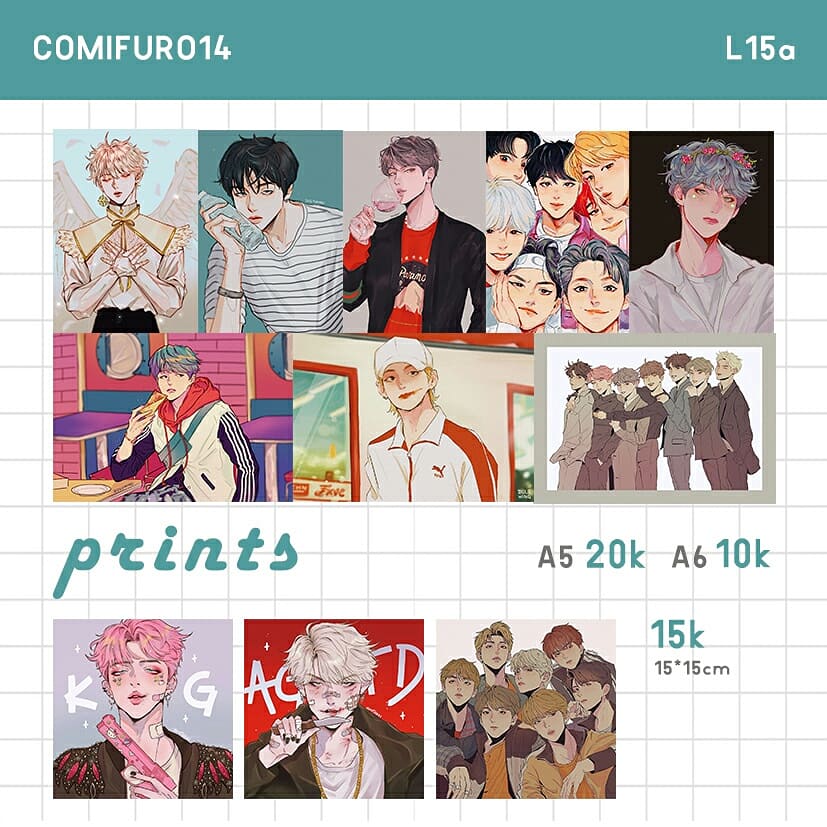 Just gonna drop this before i sleep;; here's my catalog for Comifuro14, i'll be with @BangtanLabs and @Toastelle at table L15A ✨ DM me if you want yo book something. See ya there! #comifuro14 #CF14 