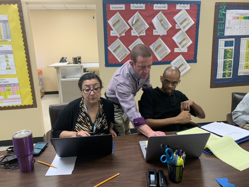 edison_school's tweet photo. Big Shoutout to @DrJeffScience for leading 6th and 7th grade Science and Social Studies PLC. He introduced the instructional tool of @Powtoon to the team. #technologyintergration @LopezprinciPAL @HISDEastArea https://t.co/lBg9zBd7V9