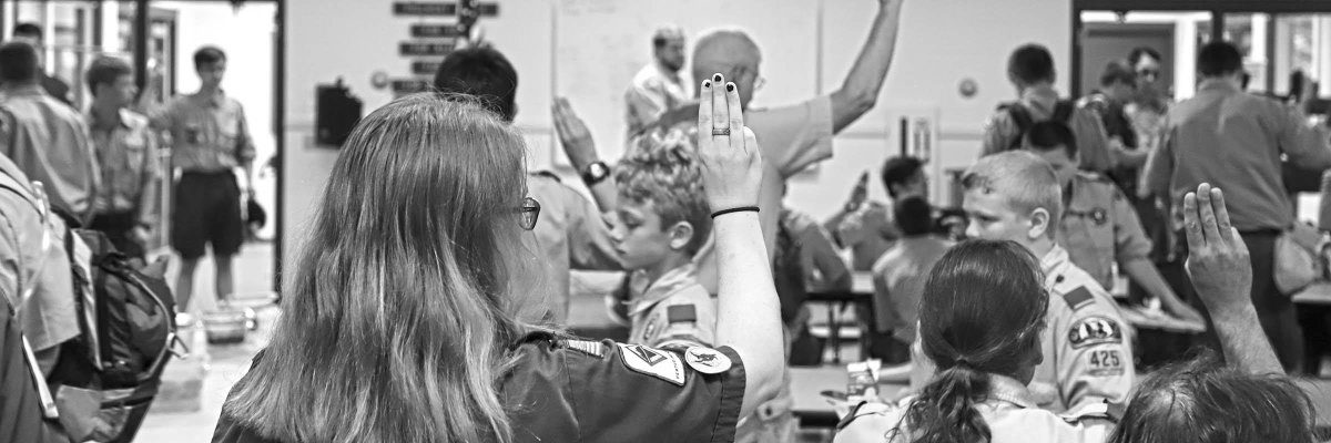 Konepaka's tweet photo. While others might run and hide...We. Stand. Strong.

#ScoutingStrong https://t.co/8PqxbqIpHO