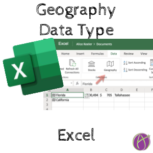 alicekeeler's tweet photo. Microsoft Excel: Set Data Type as Geography - https://t.co/lGtWmWZHzz https://t.co/KblE9wQhbC