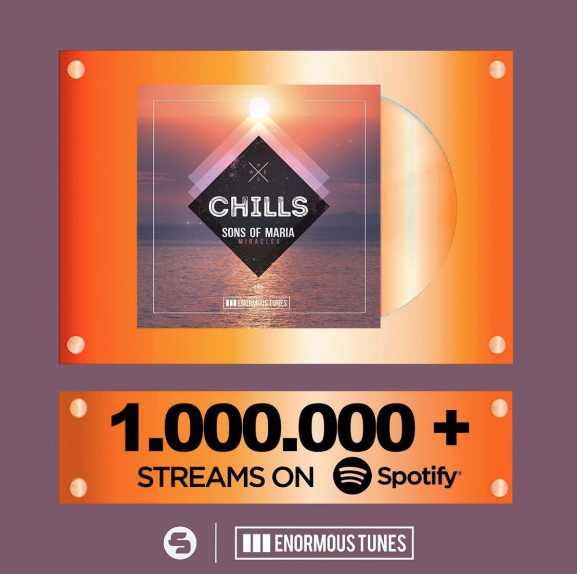 #Miracles has reached over 1‘000‘000 streams on <a href="/Spotify/">Spotify</a> 🎶🔥 Thank you so much for the support ❤️