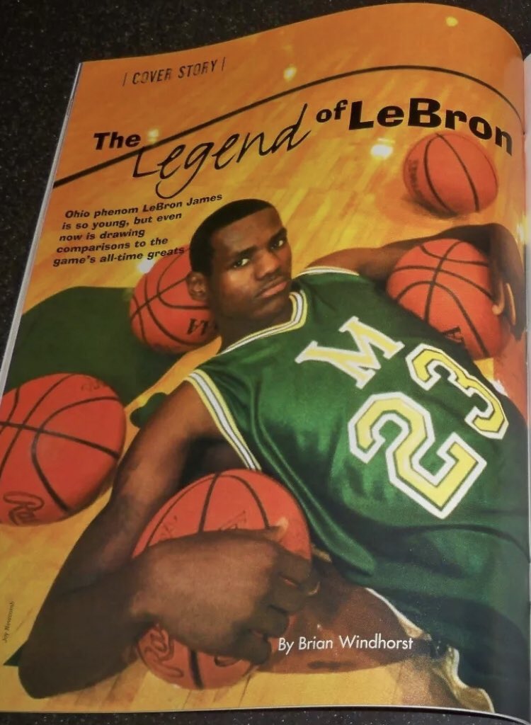 lebron first magazine cover