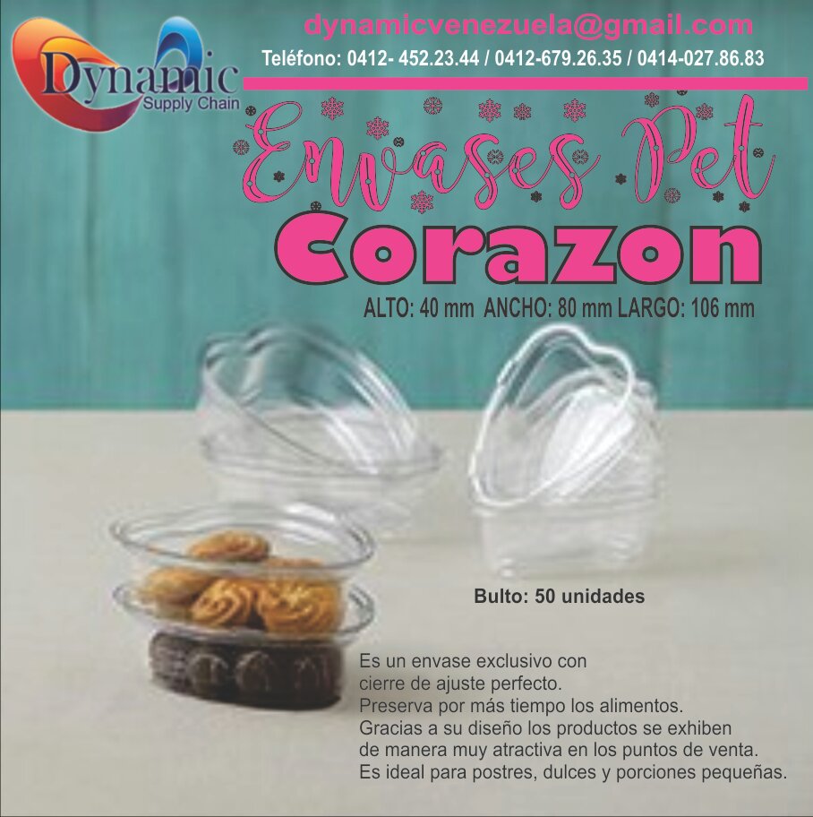 dynamicscve's tweet photo. Envases para Postres Galletas en Pet Cristal forma de Corazón.
Bulto 50 unidades
Hacemos envíos nacionales.
#maracay #valencia #Market #marketing #sandiego #envios
Pedidos a 👉 dynamicvenezuela@gmail.com https://t.co/gYPordUKfu