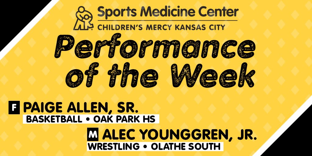 Here are our two #KCPrep Performance of the Week winners - <a href="/N2SportsOakPark/">Northmen Sports</a>'s Paige Allen and <a href="/OSHS_Wrestling/">Coach Fitz</a>'s Alec Younggren. 

Congratulations <a href="/Paigie_11/">Paige Allen🥀</a> and <a href="/AlecYounggren/">Alec Younggren</a>!   

#PlayHealthyKC

Submit future nominees here: bit.ly/2VdEiNt