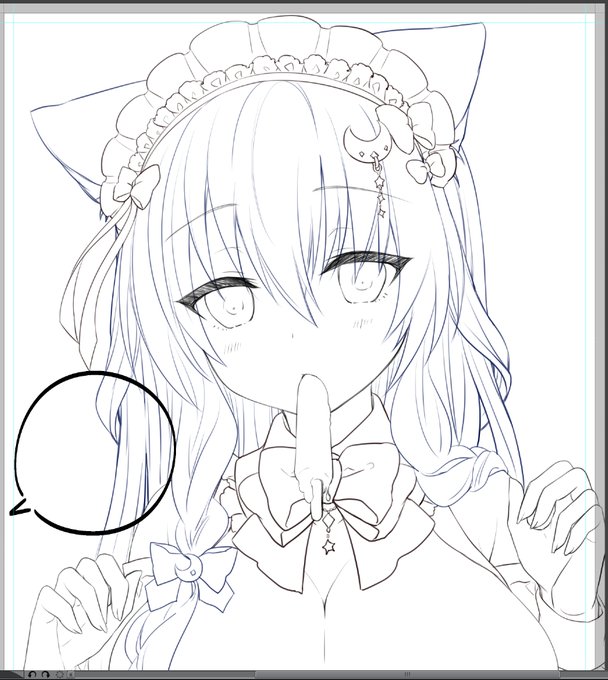 気に入るお顔が描けた 