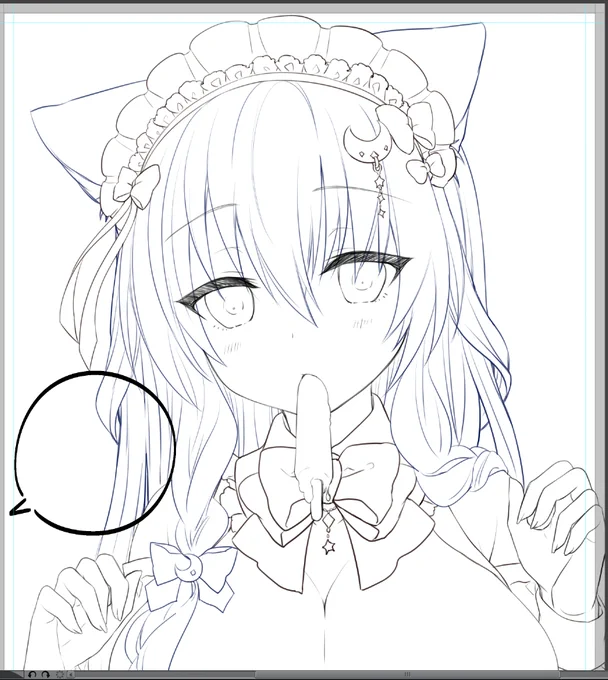 気に入るお顔が描けた 