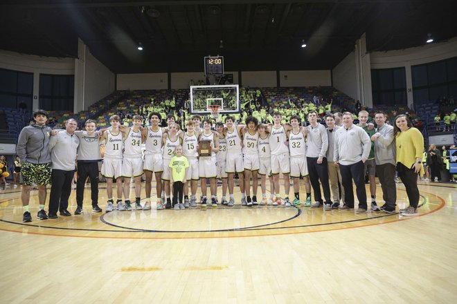 KyleParmley's tweet photo. The key to winning a state title.

“It’s the games that you find a way to win when you don’t play well," says @BuckyBasketball.

@mtnbrookhoops survives and advances to the final four.

Story &amp; photos: https://t.co/787q7T8L61 https://t.co/785sDmfIQC