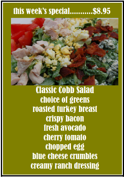 TossdSaladsSEA's tweet photo. This week's special- COBB SALAD! 

#Tossd #cobbsalad #freshisbetter https://t.co/AY4AKJH27i