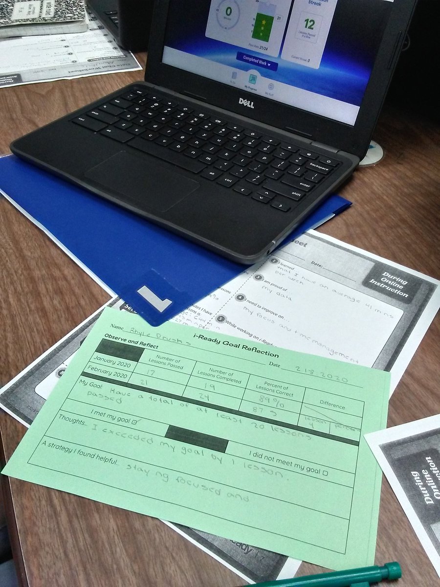 Students looked at their i-Ready data to see if they met the individual goal they set in early January. Big celebration Friday for the almost 70% who met or exceeded their goal. <a href="/TheRugbyRaider/">Rugby Middle School</a> <a href="/CurriculumAssoc/">Curriculum Associates</a>