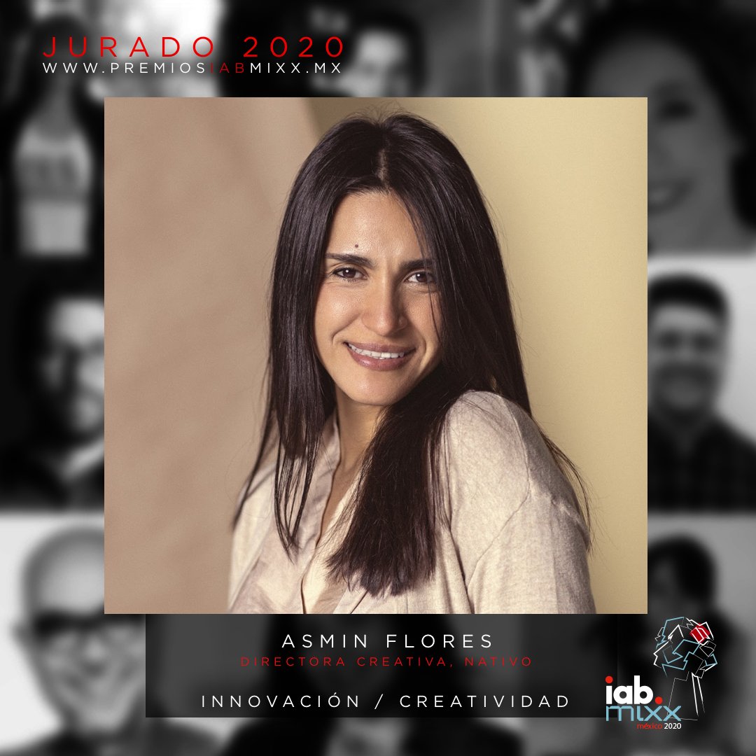 IABMexico's tweet photo. Asmin Flores, Directora Creativa en @nativocompany, con 22 años trabajando en direcciones de áreas de publicidad, contenidos de entretenimiento, cine, televisión y medios digitales, forma parte del jurado de #PremiosIABMixx2020 en el rubro de Creatividad/ Innovación.👏🏻bienvenida! https://t.co/7PsLm8OxGz