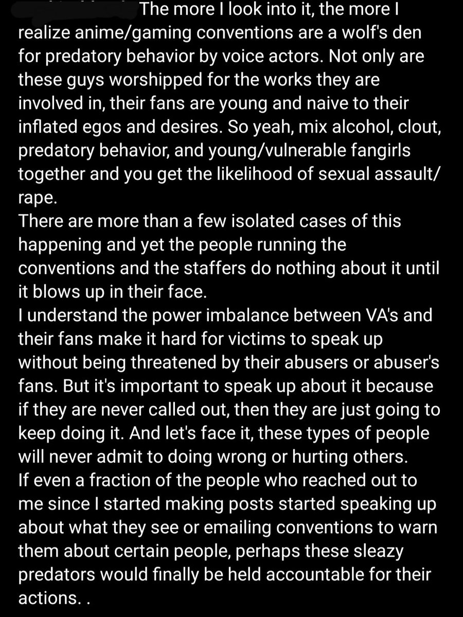 BewareCreepyVAs's tweet photo. Found this awhile ago while browsing through insta, and I got to say it's pretty spot on. Predatory behavior should never be allowed,  and those who are guilty of it should be held accountable. 
#creepyoldmen #sexpests #exposethem #supportvictims #concreeps #SpeakOut https://t.co/JKnPZDa6a1