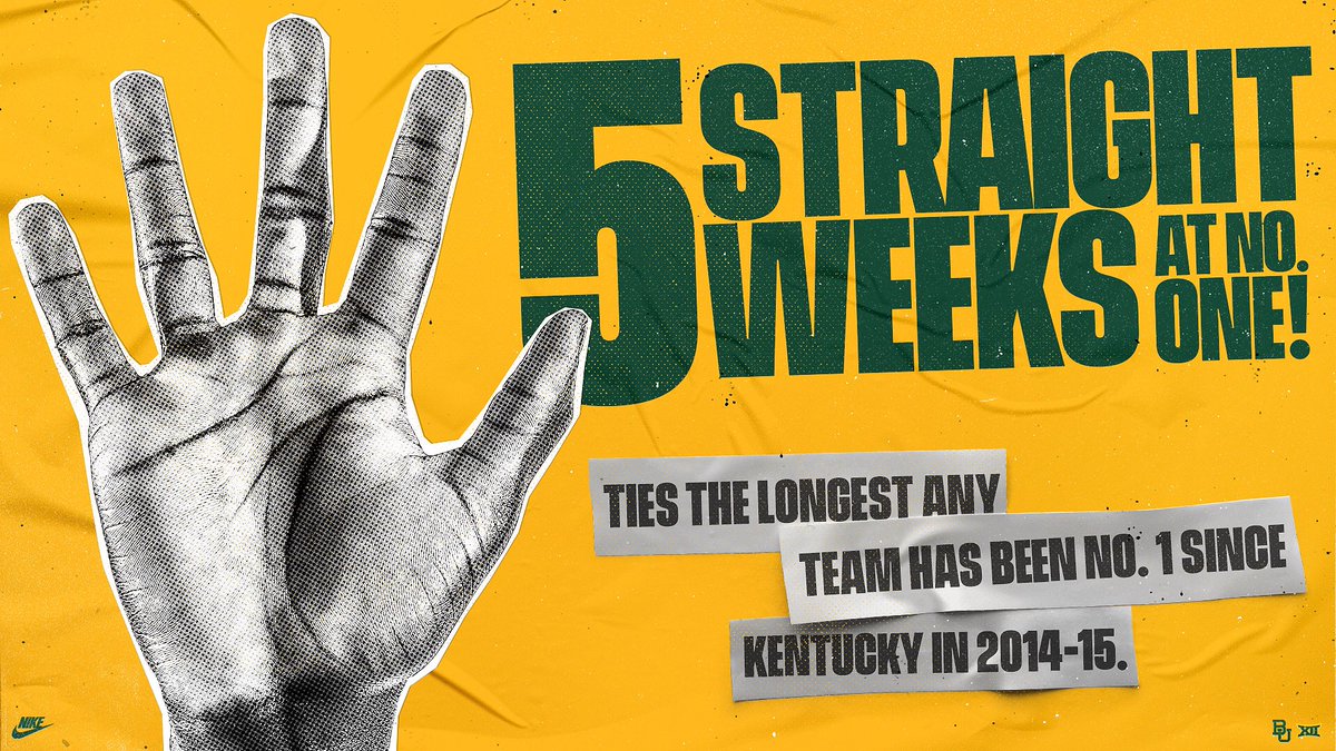 🖐 straight weeks at No. 1️⃣❗️