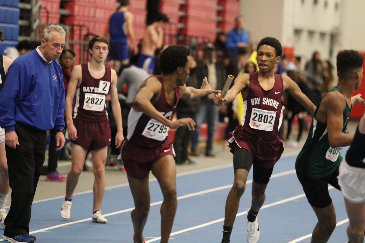 Congrats to the <a href="/bshs_athletics/">Bay Shore Athletics</a> Boys Track team! The team placed 6th overall at the Suffolk County Championships with many personal bests run by Bay Shore athletes. Jake Rabin placed in 1000m race. Nolan Kata was 2nd in 1600m. The 4x400 relay team placed 3rd. #DreamLeadAchieve