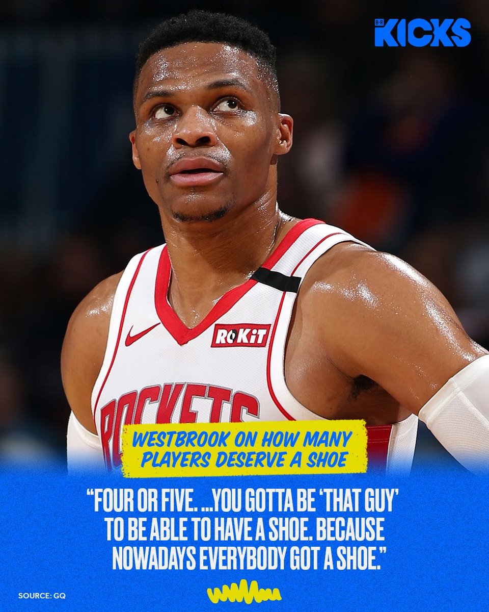 BleacherReport's tweet photo. Does Russ have a point? 🧐 @brkicks https://t.co/Ze9sHIJ0Wx