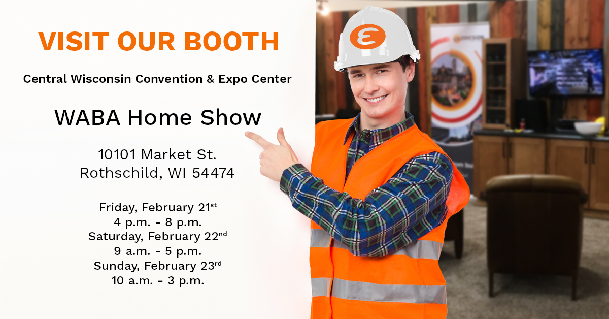 Got any plans this weekend? Why not visit us at the 2020 Wausau Area Builders Association Home Show, taking place at the Central Wisconsin Convention &amp; Expo Center! Talk with the custom home building experts to Build Something Great® #customhomes #customhomebuilding #homeshows